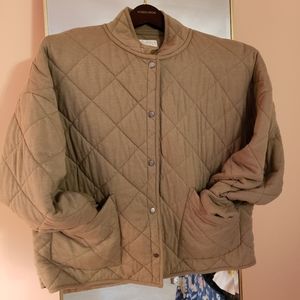 Z Supply Maya quilted jacket washed olive size M